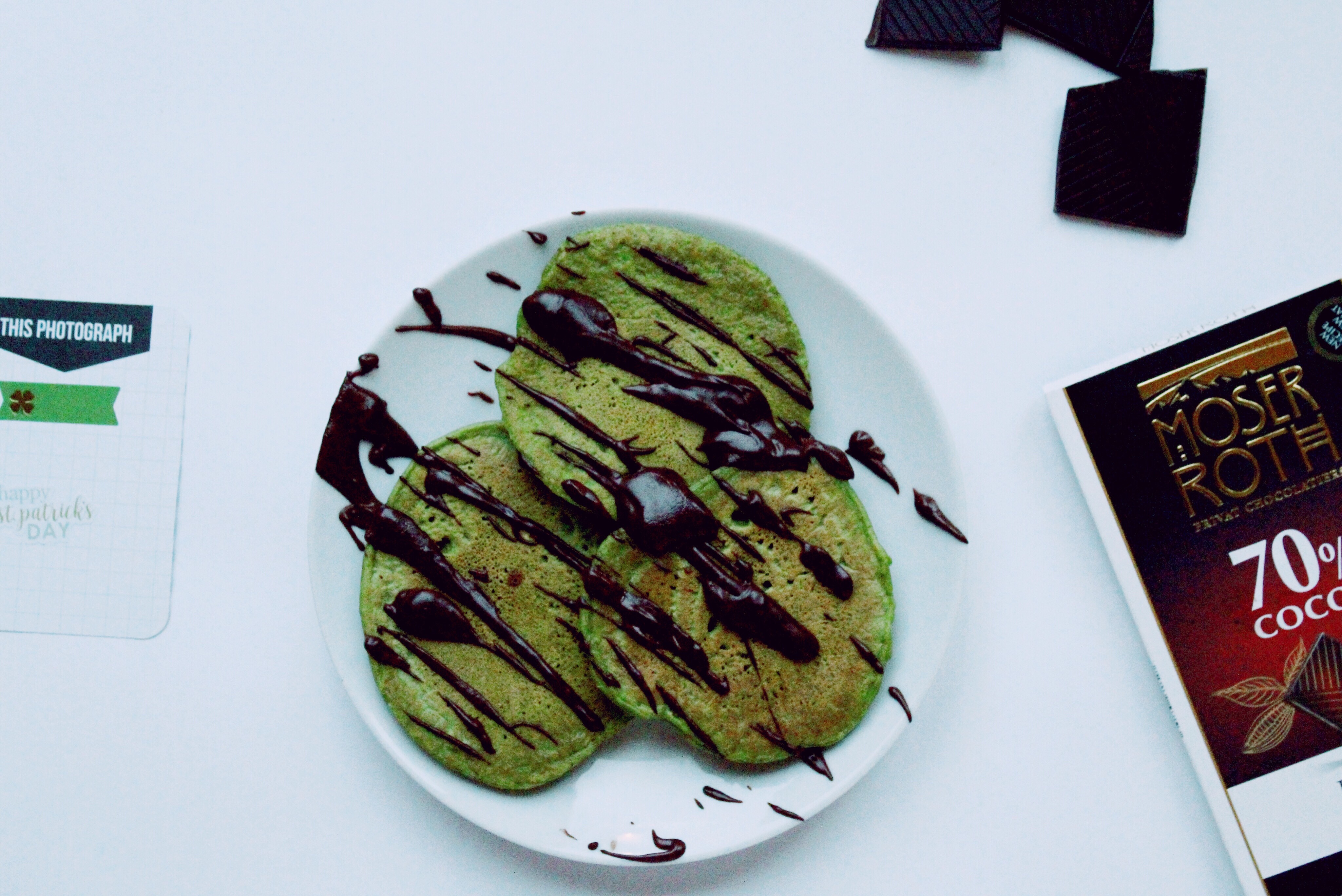green pancakes for st patrick's day!