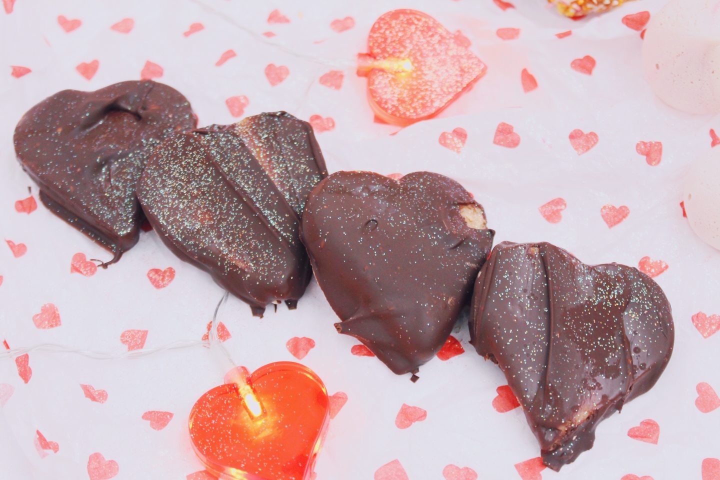 Peanut Butter Hearts - vegan valentine's baking