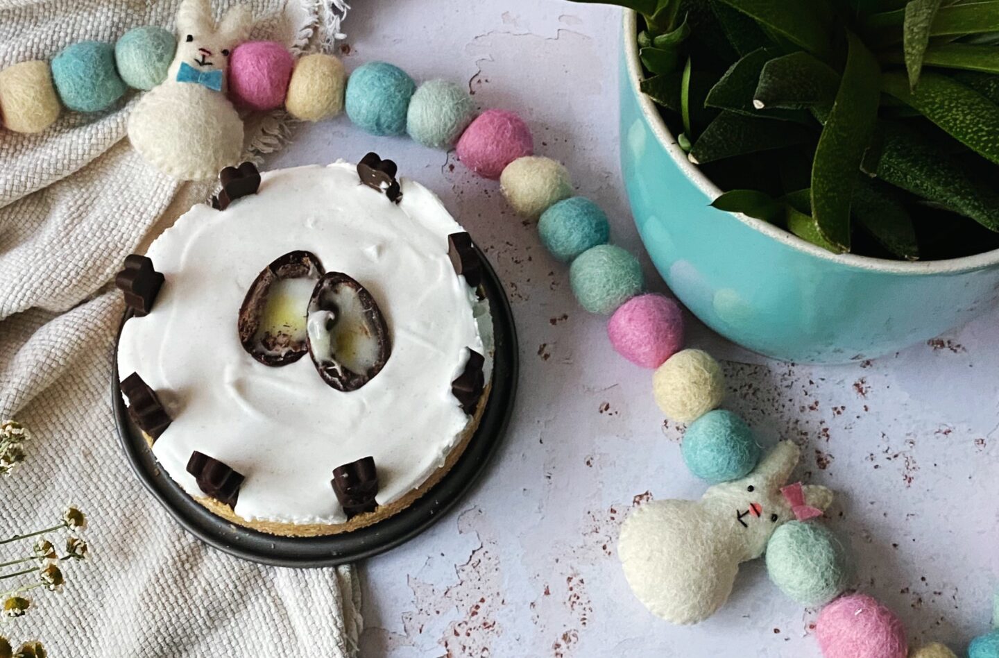Vegan Easter Bunny Cheesecake