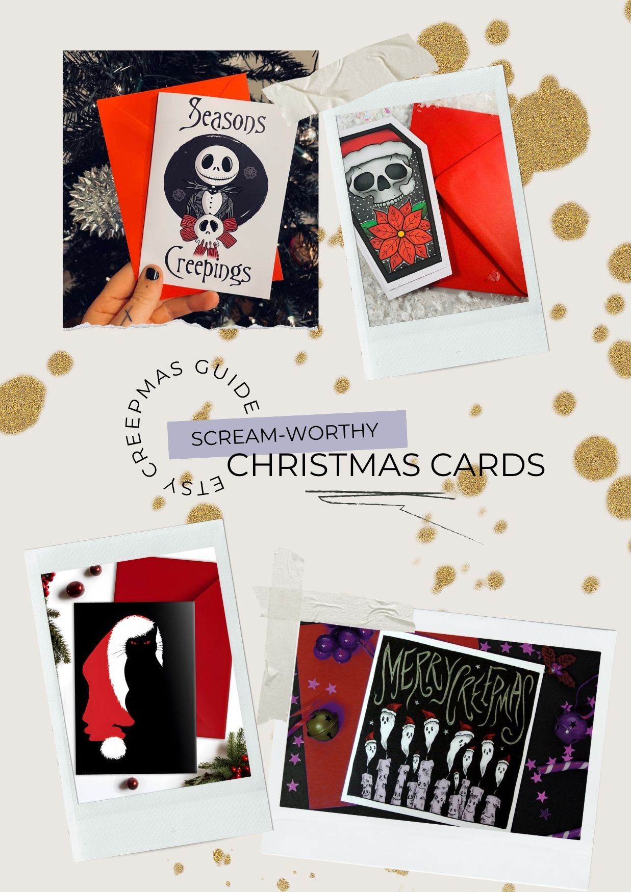 Gift Guide Image - Spooky Christmas Cards